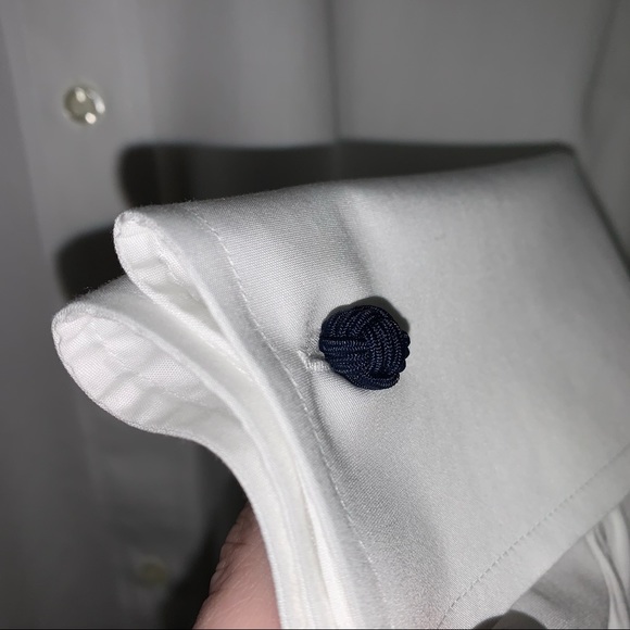 NWOT Brooks Brothers Stretch Regular-Fit Dress Shirt, Ainsley Collar French Cuff - Picture 6 of 10